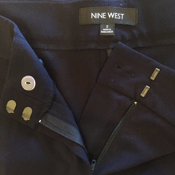 Nine West Navy Blue Career Trouser Dress Pant Sz 2 - Picture 5 of 5